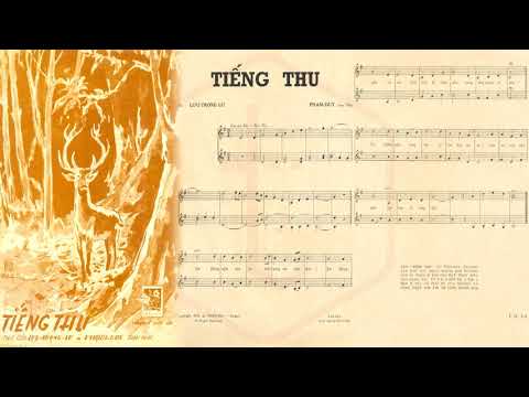 🎵 Tiếng Thu (Lưu Trọng Lư, Phạm Duy) Thái Thanh Pre 1975 | Tờ Nhạc Xưa