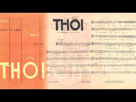 🎵 Thôi (Nguyễn Long, Y Vân) Hùng Cường Pre 1975 | Tờ Nhạc Xưa